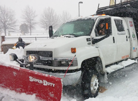 Truck Removing Snow